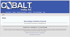 Desktop Screenshot of cobaltrealtyltd.com